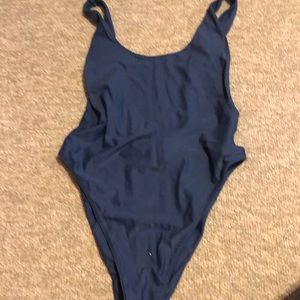 Nwt blue one piece swimsuit aerie